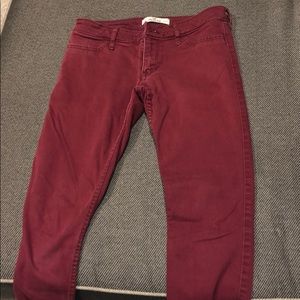 Hollister Maroon Pants
